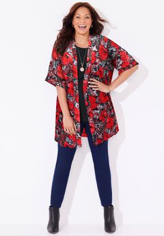 In-Vogue Velvet Kimono