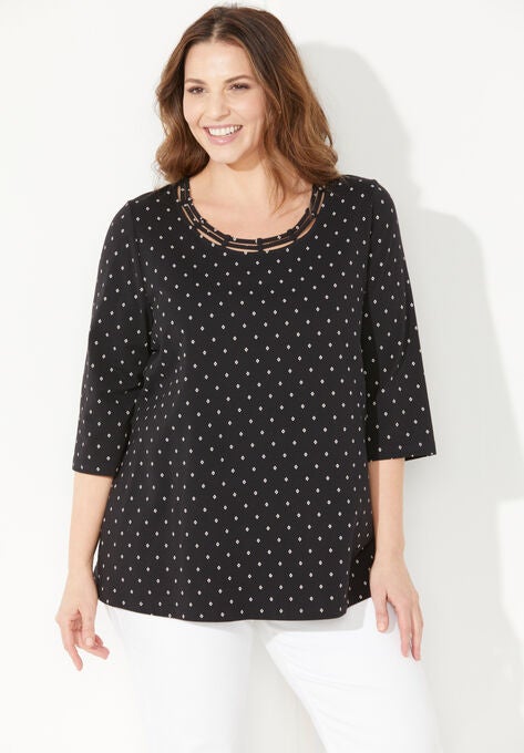 Suprema® Neckline Top | Catherines