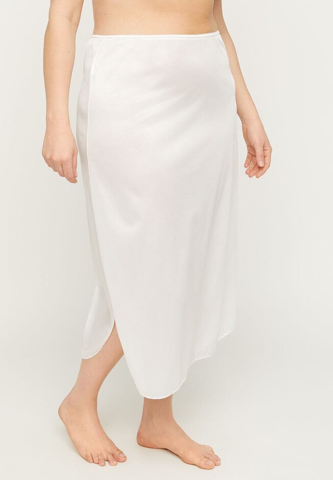 Half Slip With Double Vents, WHITE, hi-res image number 0