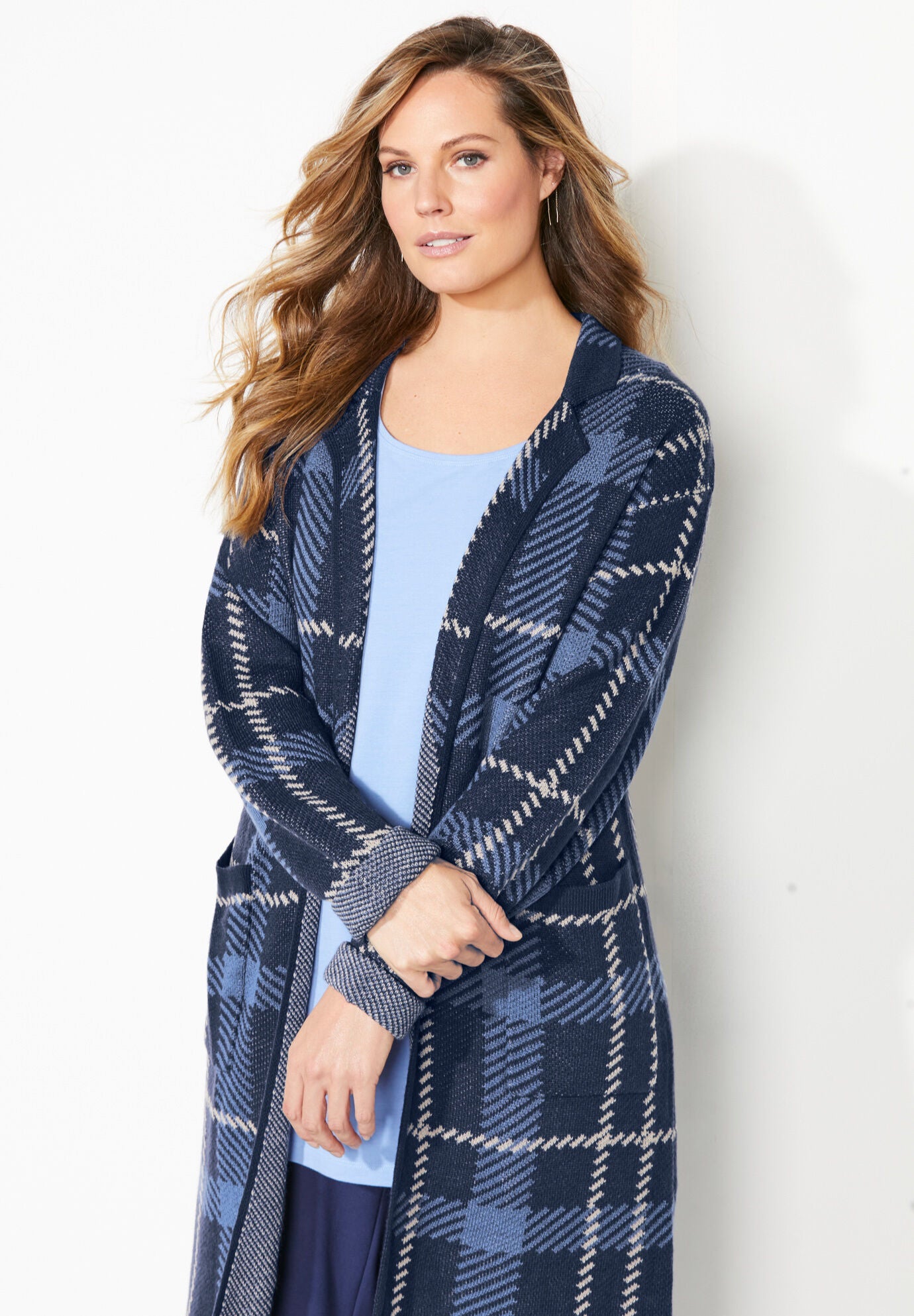 Liz&Me&reg; Trench Cardigan, , alternate image number 3