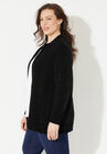 Cozy Chenille Zip Cardigan, , alternate image number null