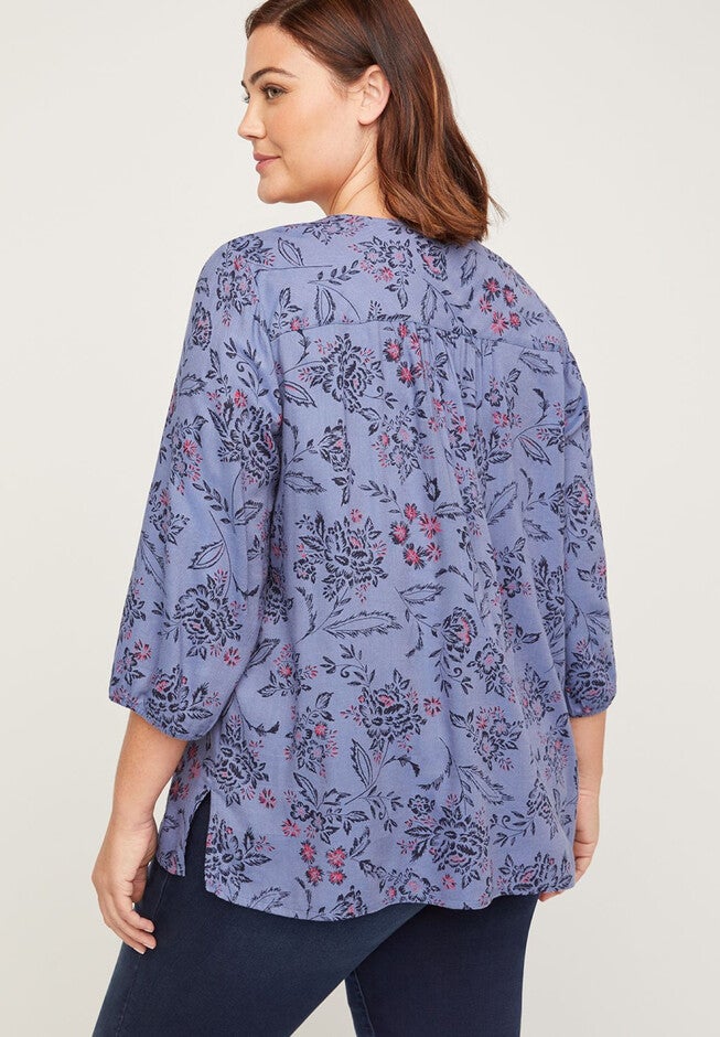 Floral Daydream Popover Blouse, , on-hover image number null