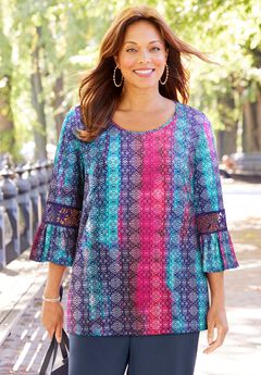 Dream Drape Bella Crochet Trim Top