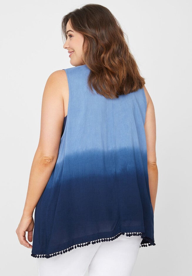 Dip-Dyed Blue Sky Vest, , on-hover image number null
