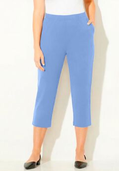 Plus Size Straight Leg Capris