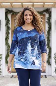 3/4 SLEEVE SEASONAL TEE