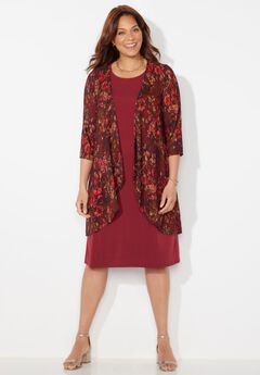 Chevron Shadow Jacket Dress