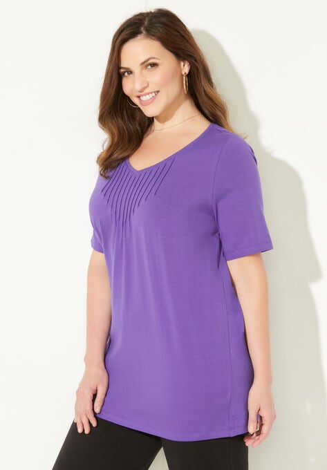 Suprema® Pintuck Tee, , alternate image number null