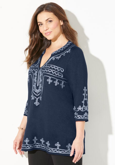Embroidered Tunic, , alternate image number null