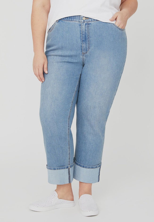 Cuffed Jean Capri, 5TH AVENUE WASH, hi-res image number null