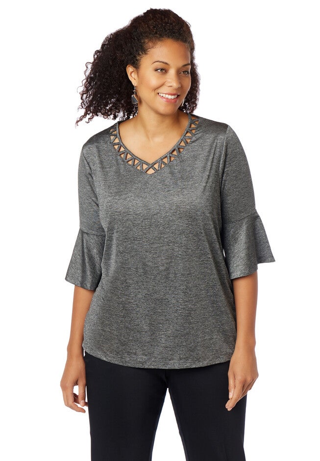 Delicate Touch Top, BLACK, hi-res image number null