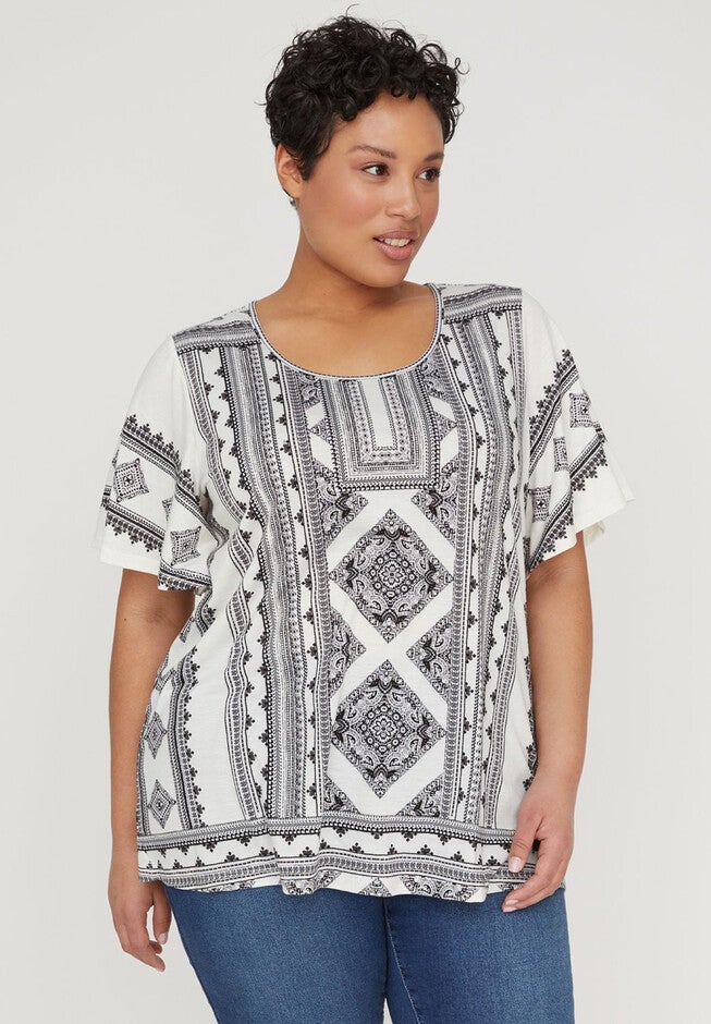 Diamond Chalet Top, COCONUT MILK, hi-res image number null