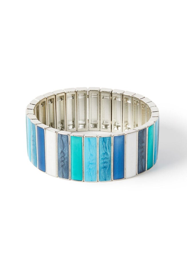 Skylight Stretch Bracelet, BLUE, hi-res image number null