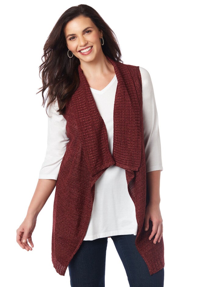 Concord Marled Vest, DEEP SCARLET, hi-res image number null