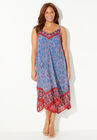Georgette Exhilaration Dress, CLASSIC RED PAISLEY TILE, hi-res image number null