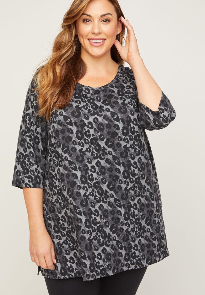 Woodland Easy Fit Tee, ANIMAL PRINT, hi-res image number null