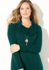 Cashmiracle™ Cowl Neck Pullover Sweater Dress, , alternate image number null