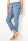 Girlfriend Roll Cuff Jean, BENTLEY WASH, hi-res image number null