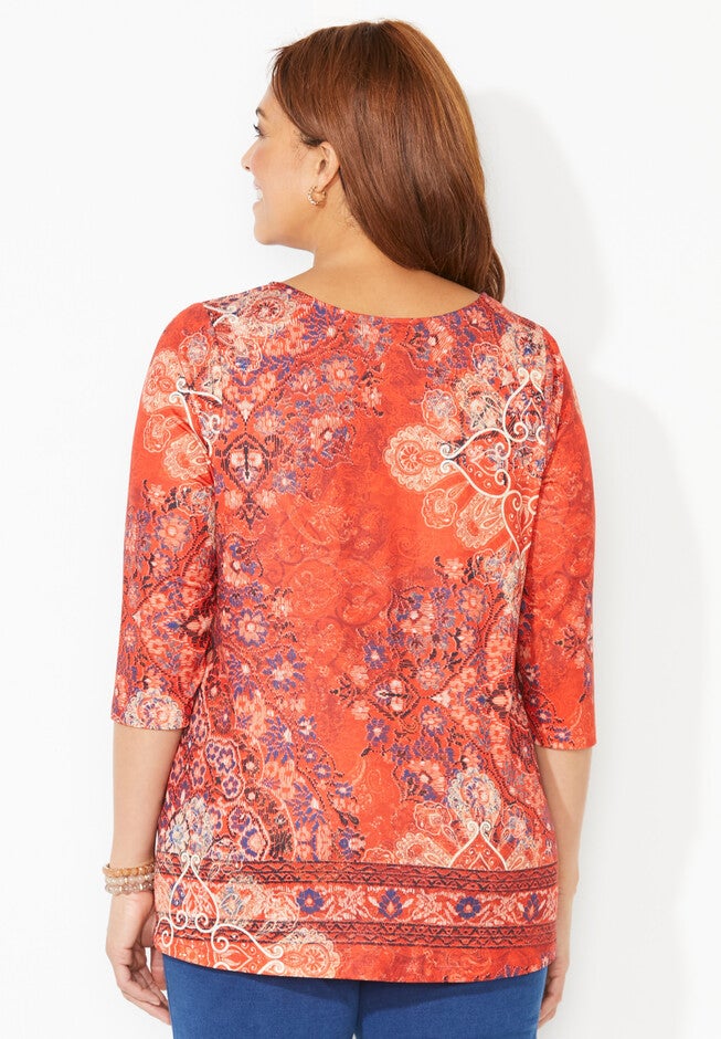 Gallery Walk V-neck Top, , on-hover image number null