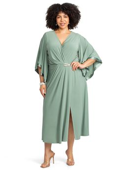 V-Neck Twist Maxi Dress