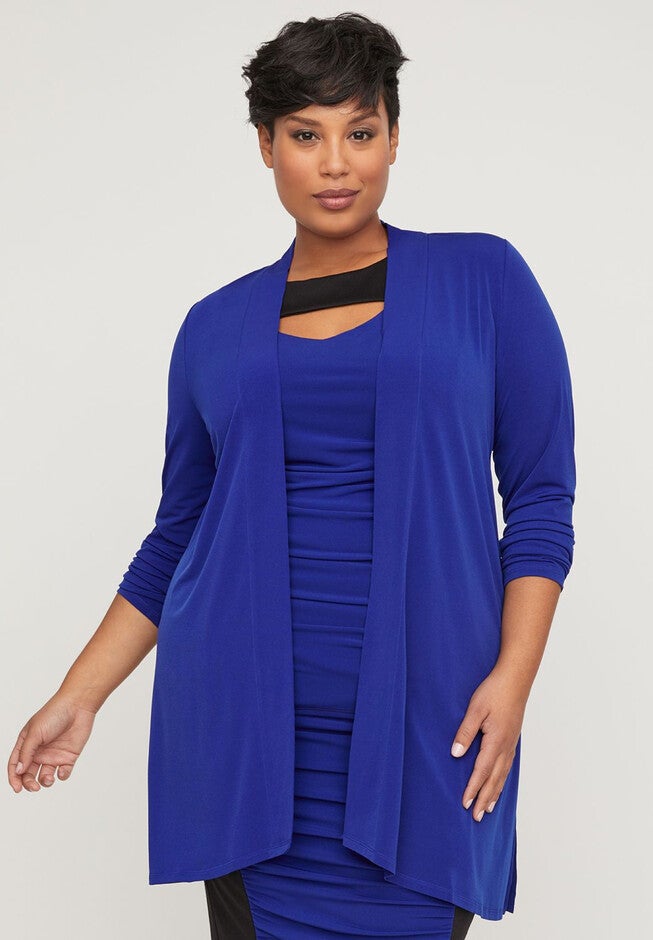 Curvy Collection Swing Duster, GALAXY BLUE, hi-res image number 0