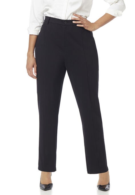 Superior Stretch Slim Leg Ponte Pant, BLACK, hi-res image number null