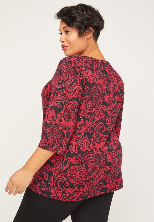 Moonlit Paisley Top, , on-hover image number 1