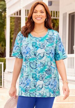Suprema® Short Sleeve Scoopneck Tee