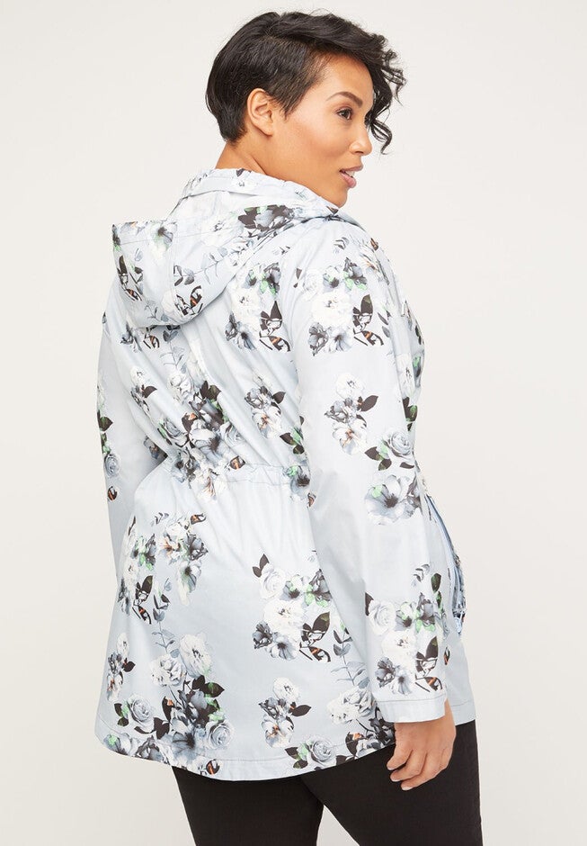 Floral Packable Parka, , on-hover image number 1
