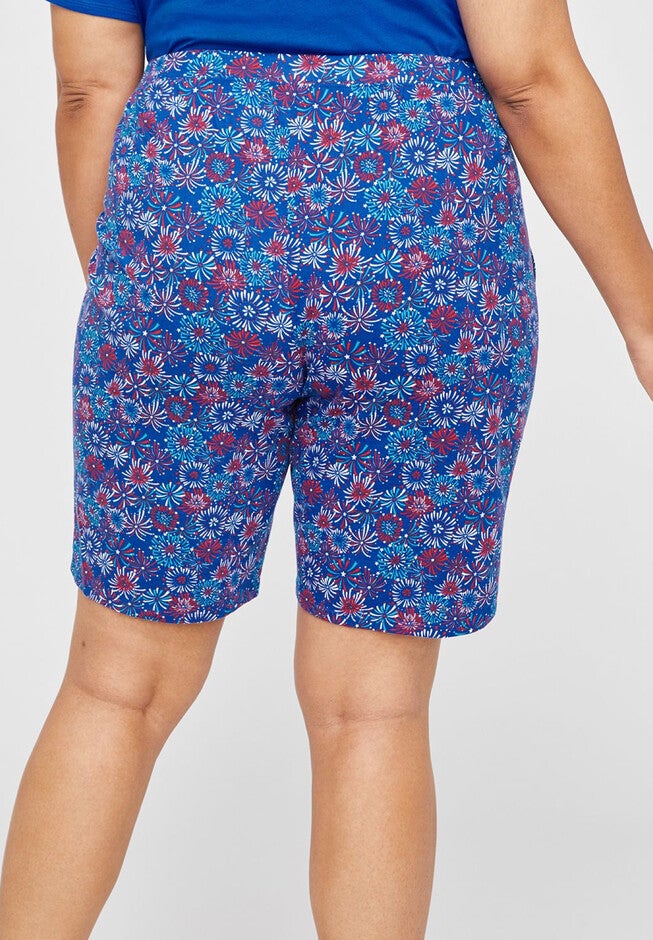 Fireworks Cotton Bermuda Sleep Short, , on-hover image number 1