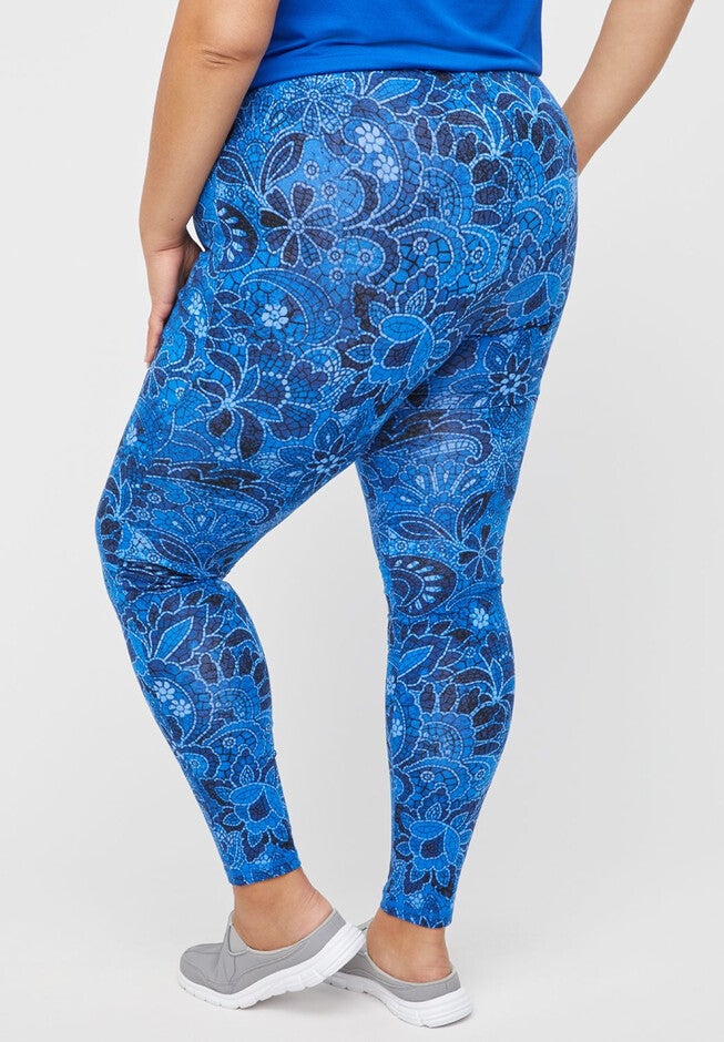 Floral Mosaic Active Legging, , on-hover image number 1