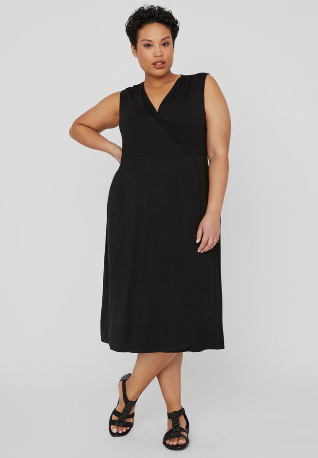 Riverview Wrap Dress, BLACK, hi-res image number 0