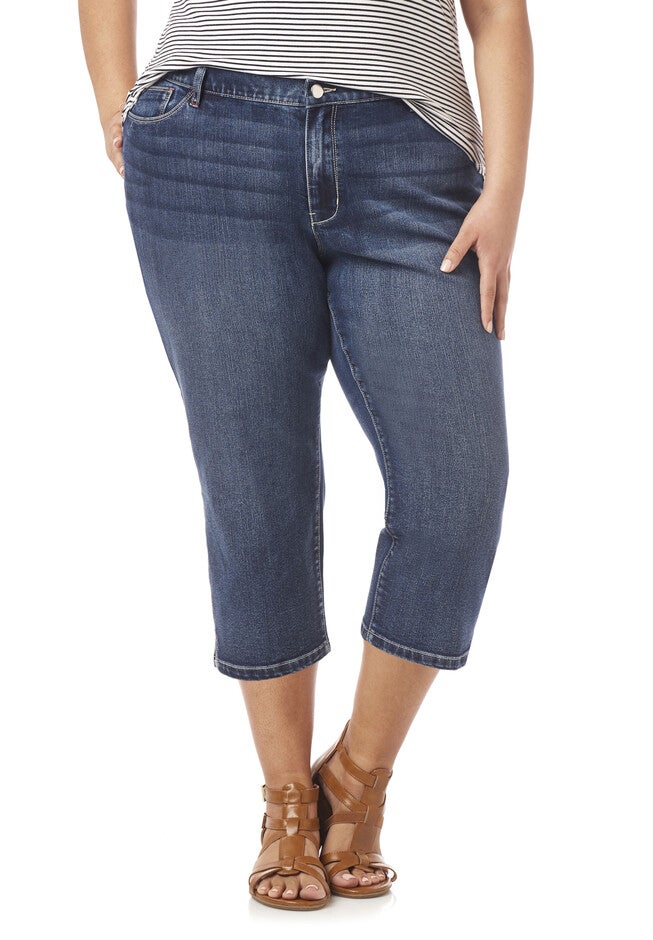 Rhinestone Accent Capri, MOON BLUE, hi-res image number null
