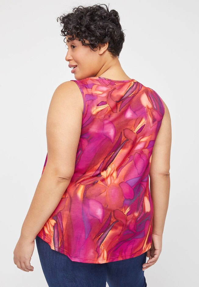 Floral Lattice Tank, , on-hover image number null