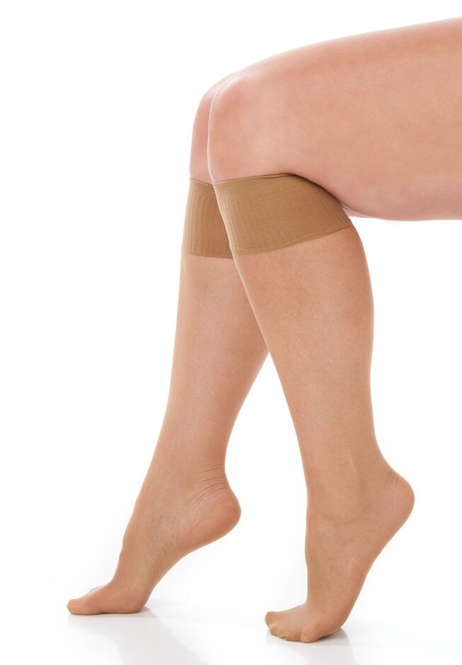 Sheer Knee-High, BEIGE, hi-res image number 0