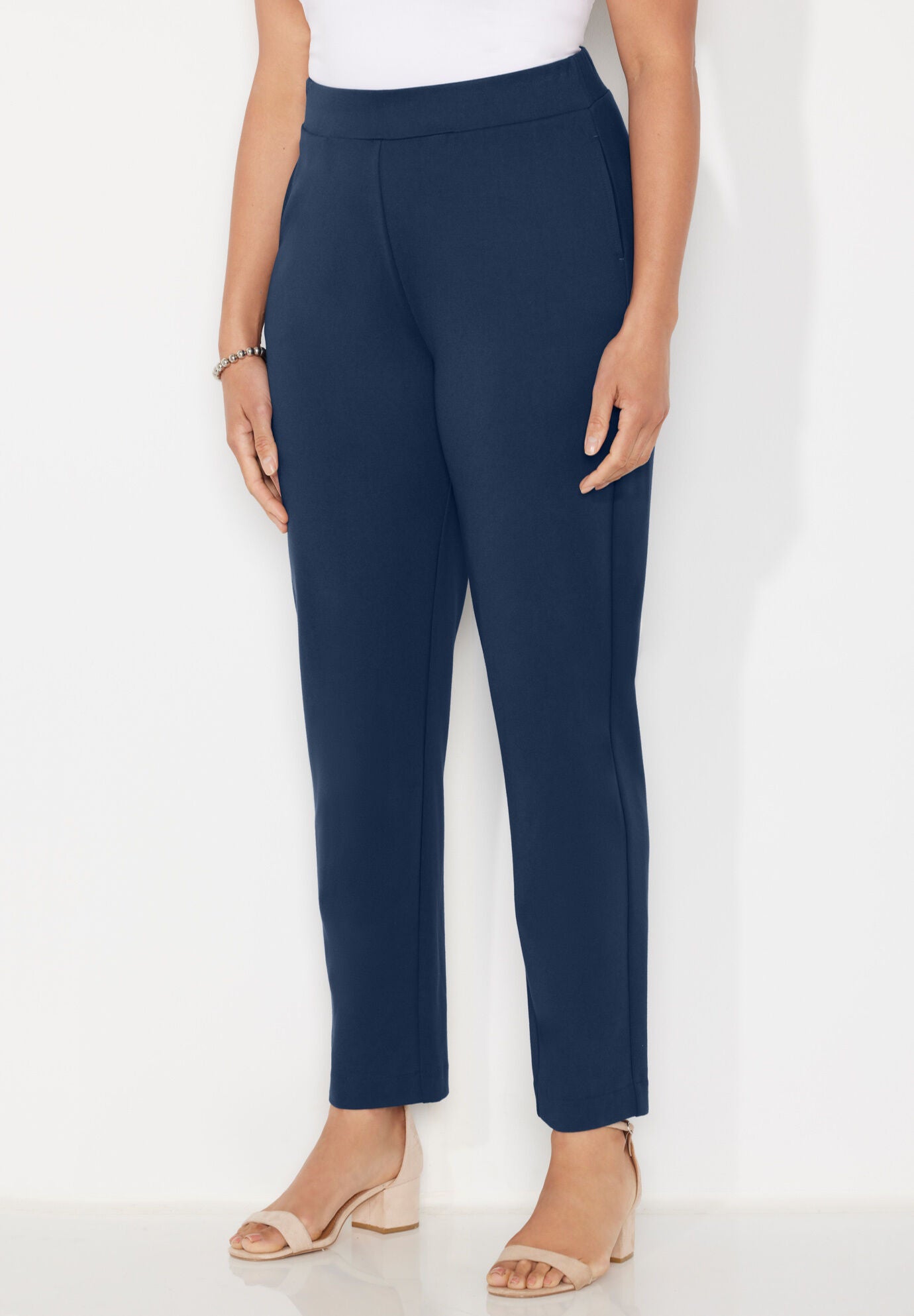 Liz Me Slim Leg Ponte Knit Pant