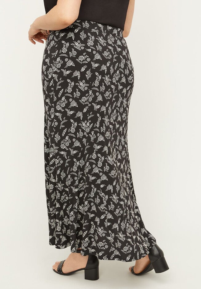AnyWear Midnight Bloom Maxi Swing Skirt, , on-hover image number null