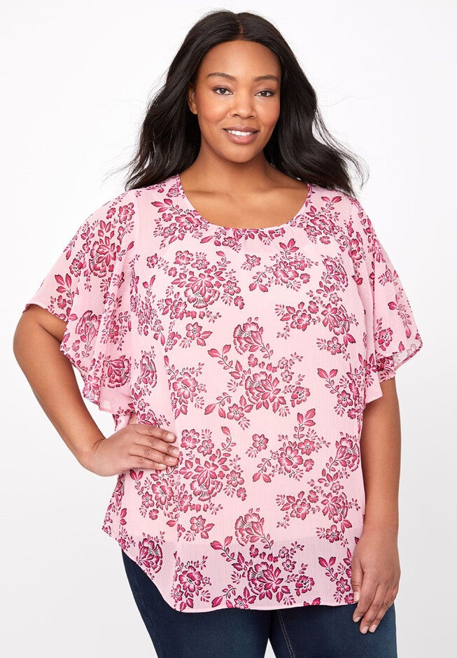 Radiant Orchid Blouse, HONEYSUCKLE AIR, hi-res image number null