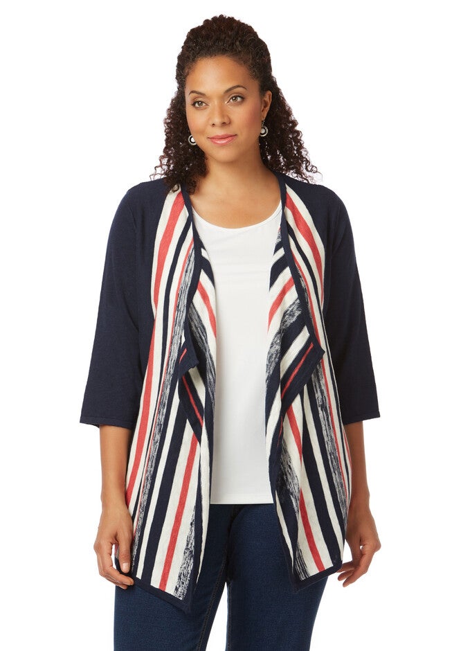 Soft Stripe Sweater, MARINER NAVY, hi-res image number null