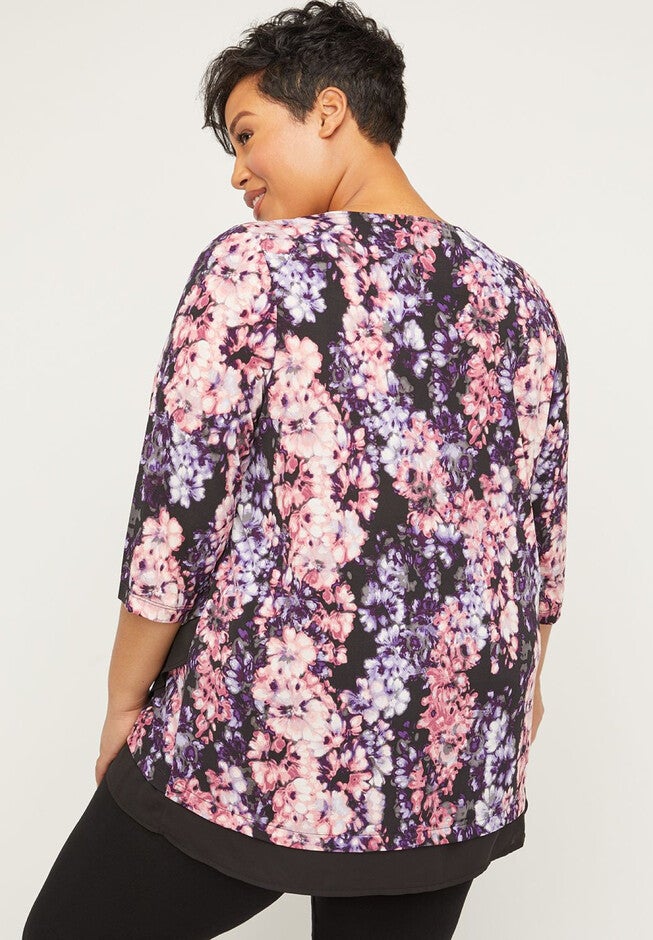 Garden Tulip Tunic Top, , on-hover image number 1