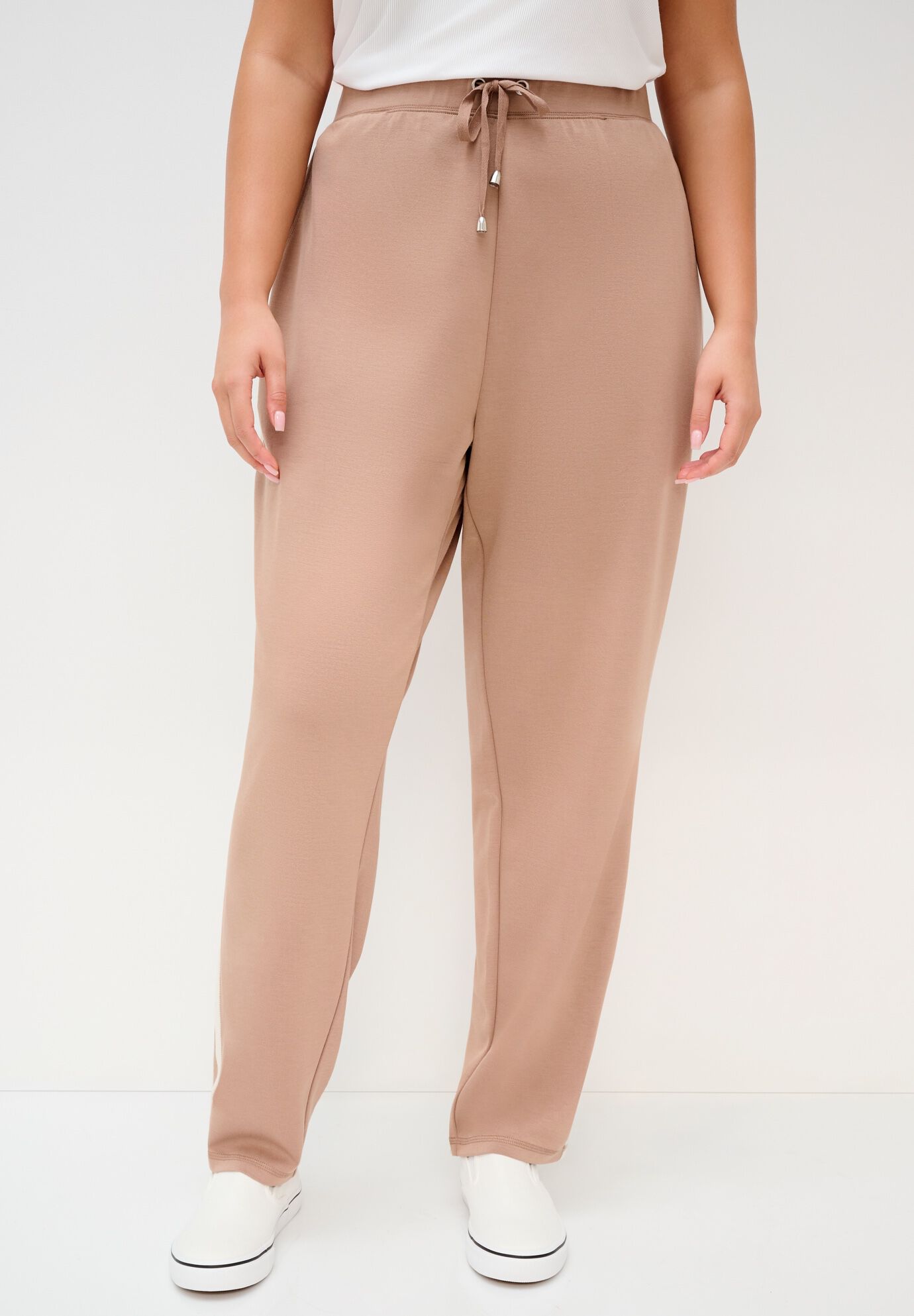 Refined Scuba Pant, CAMEL IVORY, on-hover image number 1