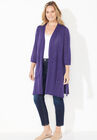 Pointelle Stitch Cardigan, DEEP GRAPE, hi-res image number null