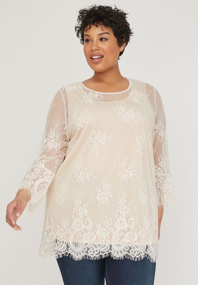 Freshwater Pearl Lace Blouse, SEEDPEARL, hi-res image number null