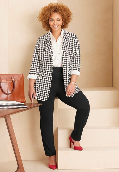 Liz&Me™ Slim Leg Ponte Knit Pant, , alternate image number null