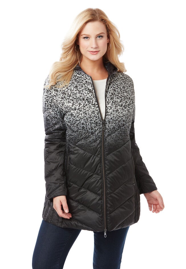 Longmont Reversible Packable Coat, BLACK, hi-res image number null