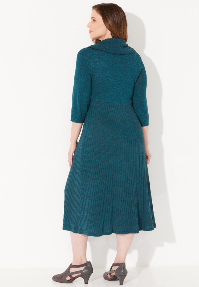 Impossibly Soft Marled Cowlneck Dress, , on-hover image number null