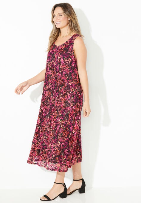 Printed Lace Dress, , alternate image number null