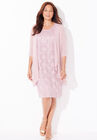 Sparkling Lace Jacket Dress, WOOD ROSE PINK, hi-res image number null