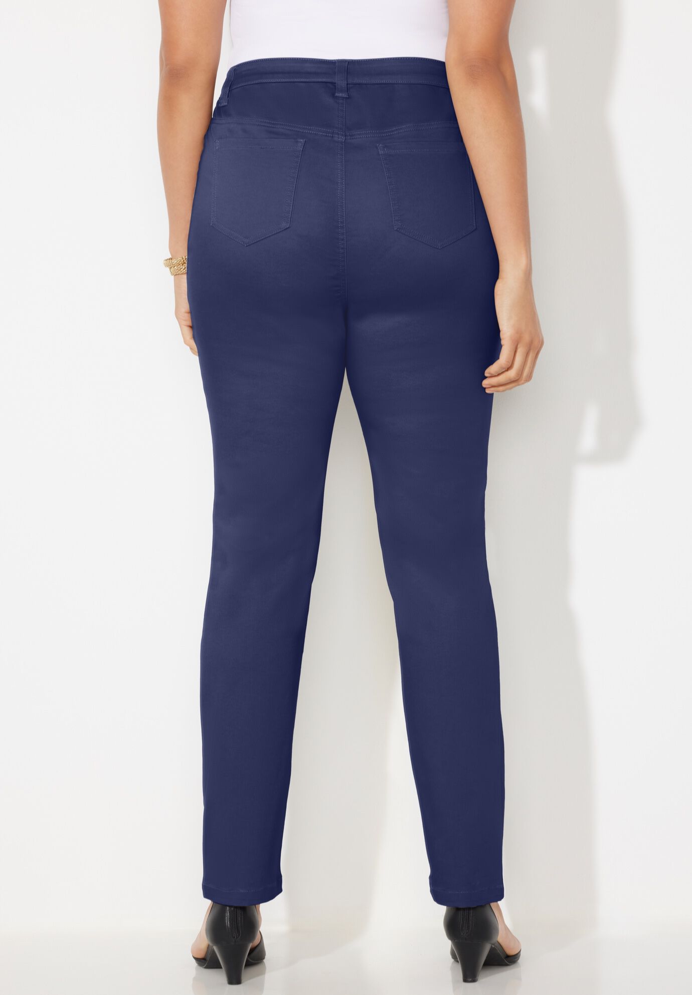 Softluxe Sateen Stretch Pant, MARINER NAVY, alternate image number 2