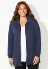 Quilted Knit Jacket, NAVY, hi-res image number null